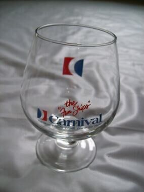 Brandy Snifter Glass Carnival Cruise Ship Line -081135